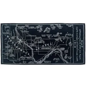 Minneapolis-Saint Paul Map Towel