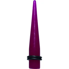 00 Gauge Acrylic Purple Taper