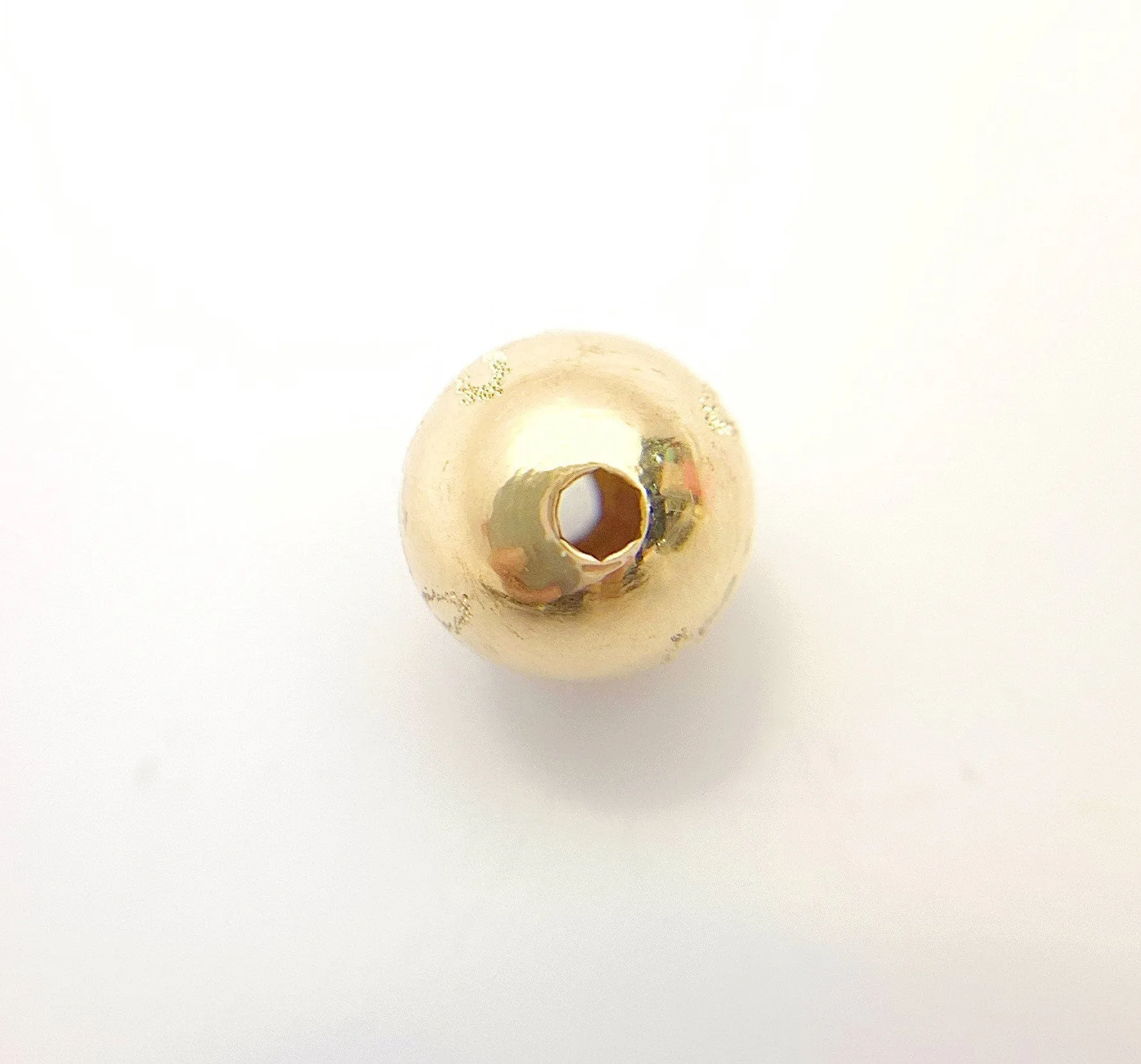 14k Gold Filled 8.0mm Stardust Flower Bead 1.8mm Hole (4004780S4F)