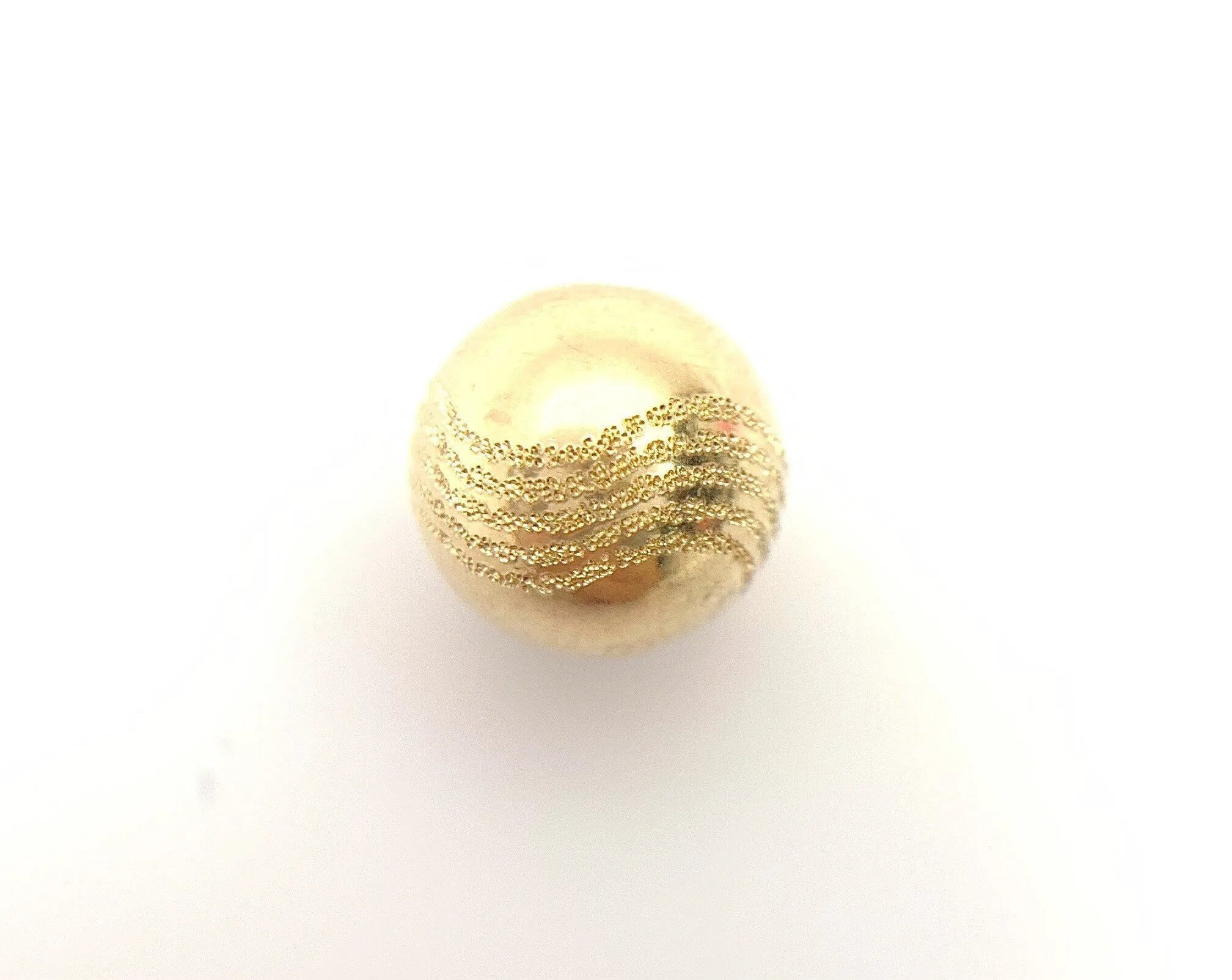 14k Gold Filled 8.0mm Stardust Wave Bead 1.8mm Hole (4004780S5W)