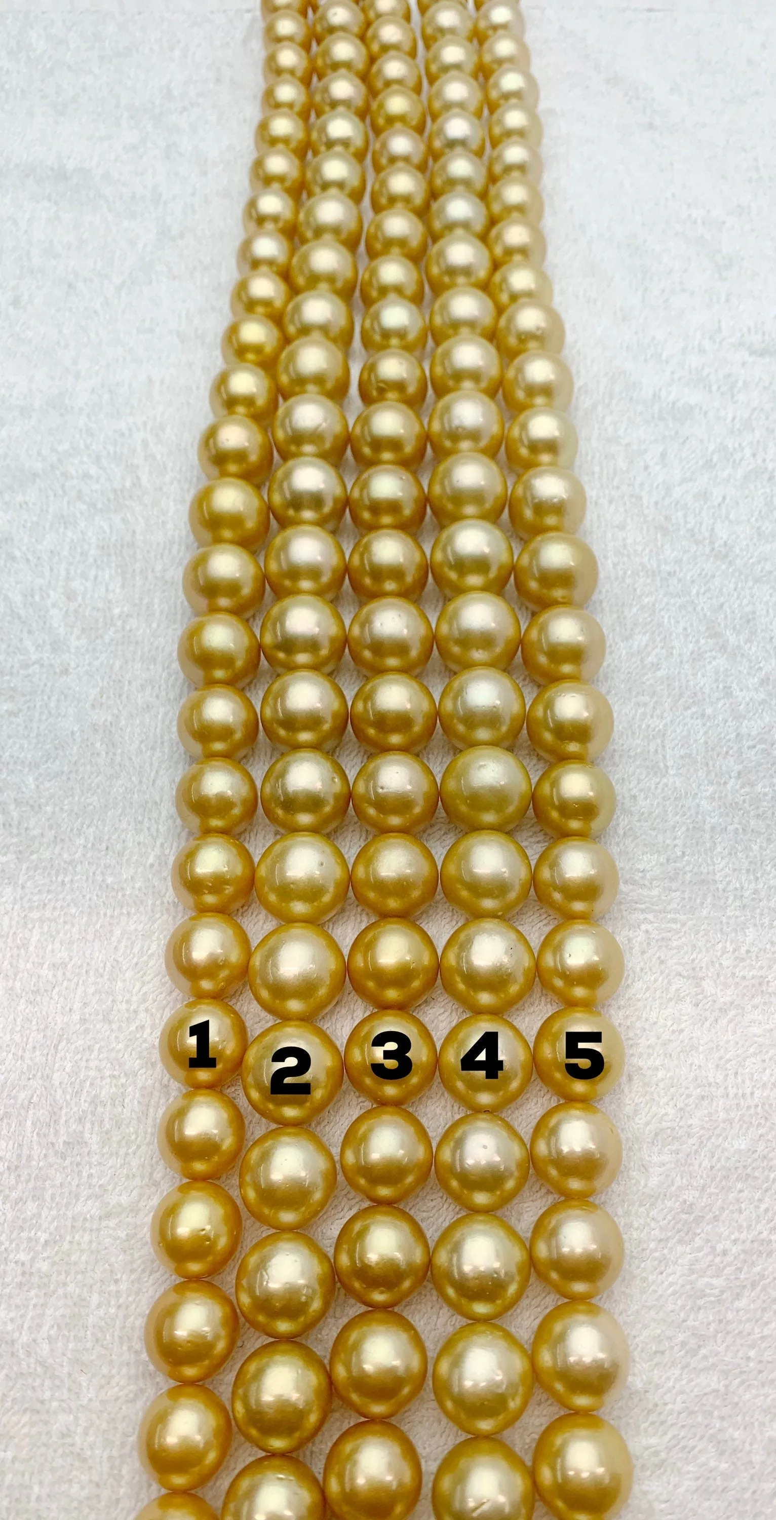 17mm Golden South Sea Strands, Natural colors, south sea pearls, 50% Off! (936)