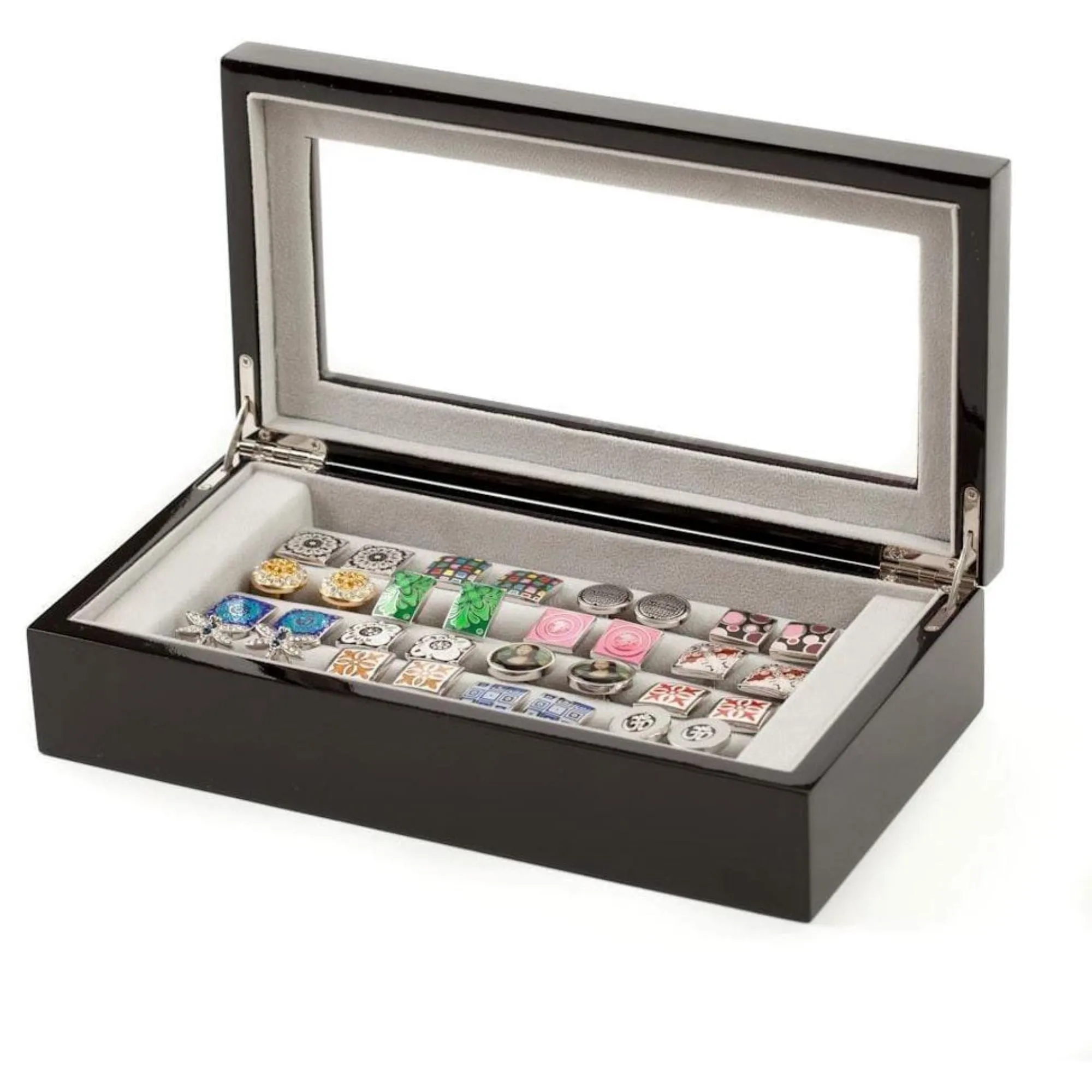 20 Pair Black Cufflink Box