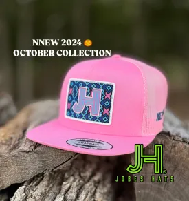 2024 Jobes Hats- All Pink- Pink X patch