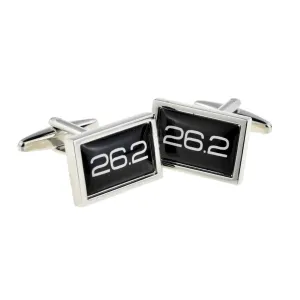 26.2 Miles Marathon Runner Cufflinks