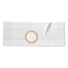 5" White, Regular Elastic, Flat Panel Belt, Large, 2-1/8" Center Opening