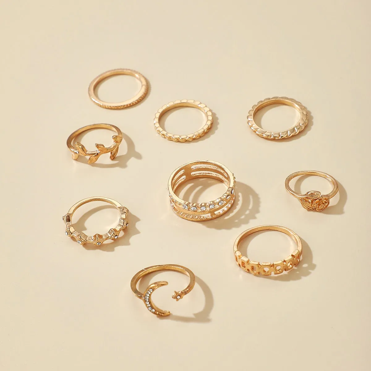 8pcs/set Rings for Women