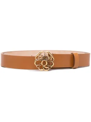 Alexander McQueen Belts Leather Brown