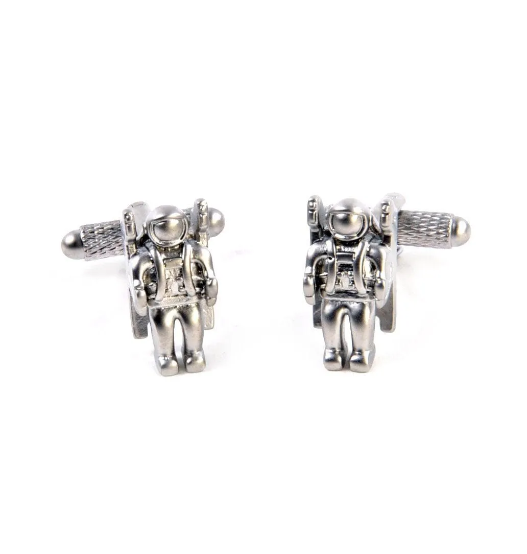 Astronaut Silver Cufflinks