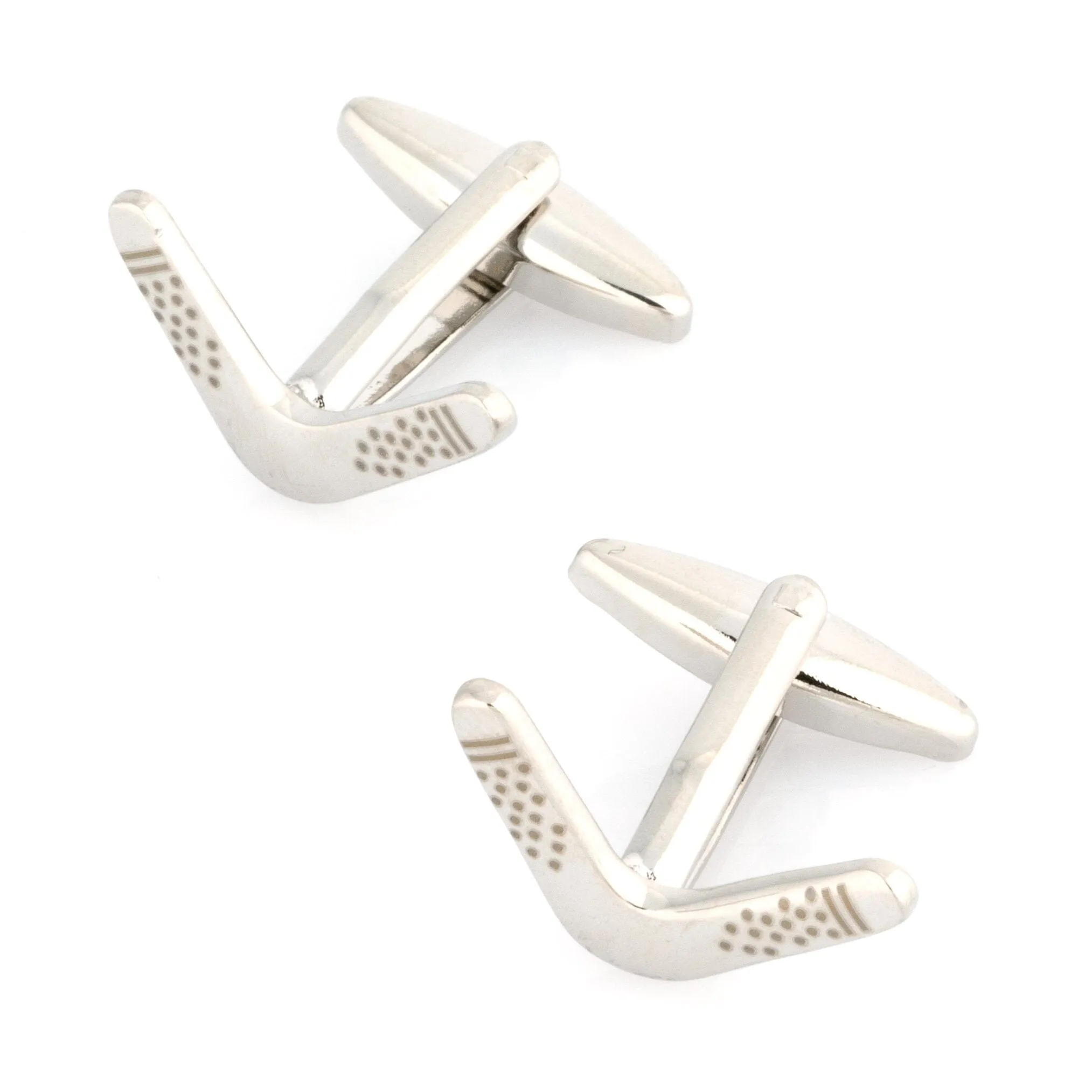 Australian Boomerang Silver Cufflinks