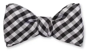 Black Claiborne Gingham Bow Tie - B5463