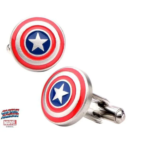 Captain America Colour Shield Cufflinks