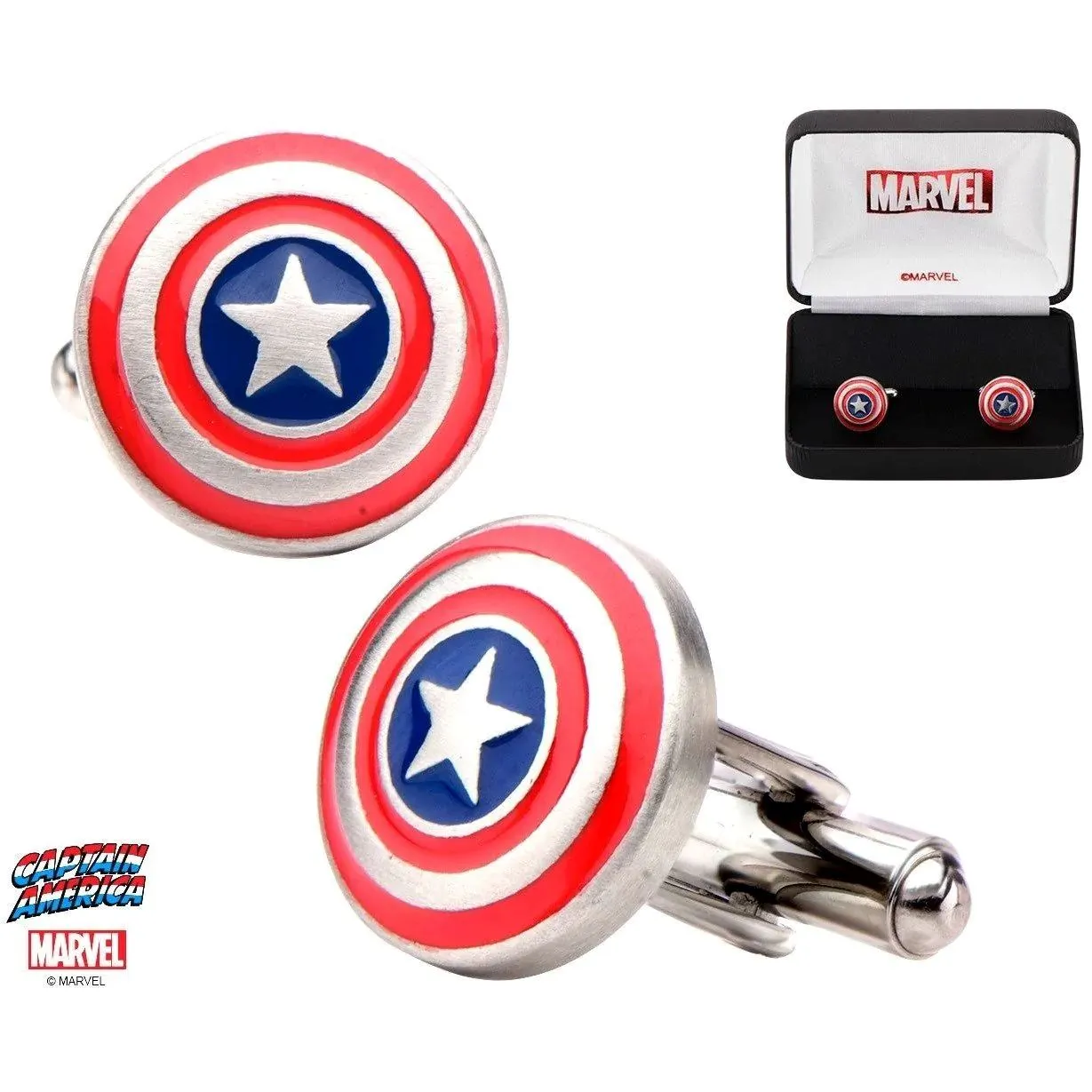 Captain America Colour Shield Cufflinks