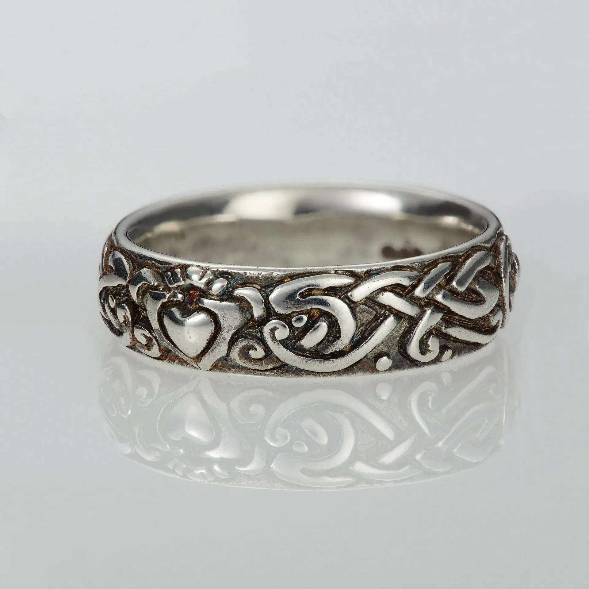 Celtic Claddagh Wedding Band