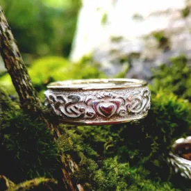 Celtic Claddagh Wedding Band