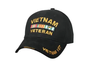 Deluxe Low Profile Vietnam Veteran Insignia Cap