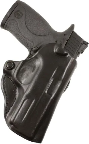 Desantis Mini Scabbard Holster - Rh Owb Leather Ruger Sr22 Blk