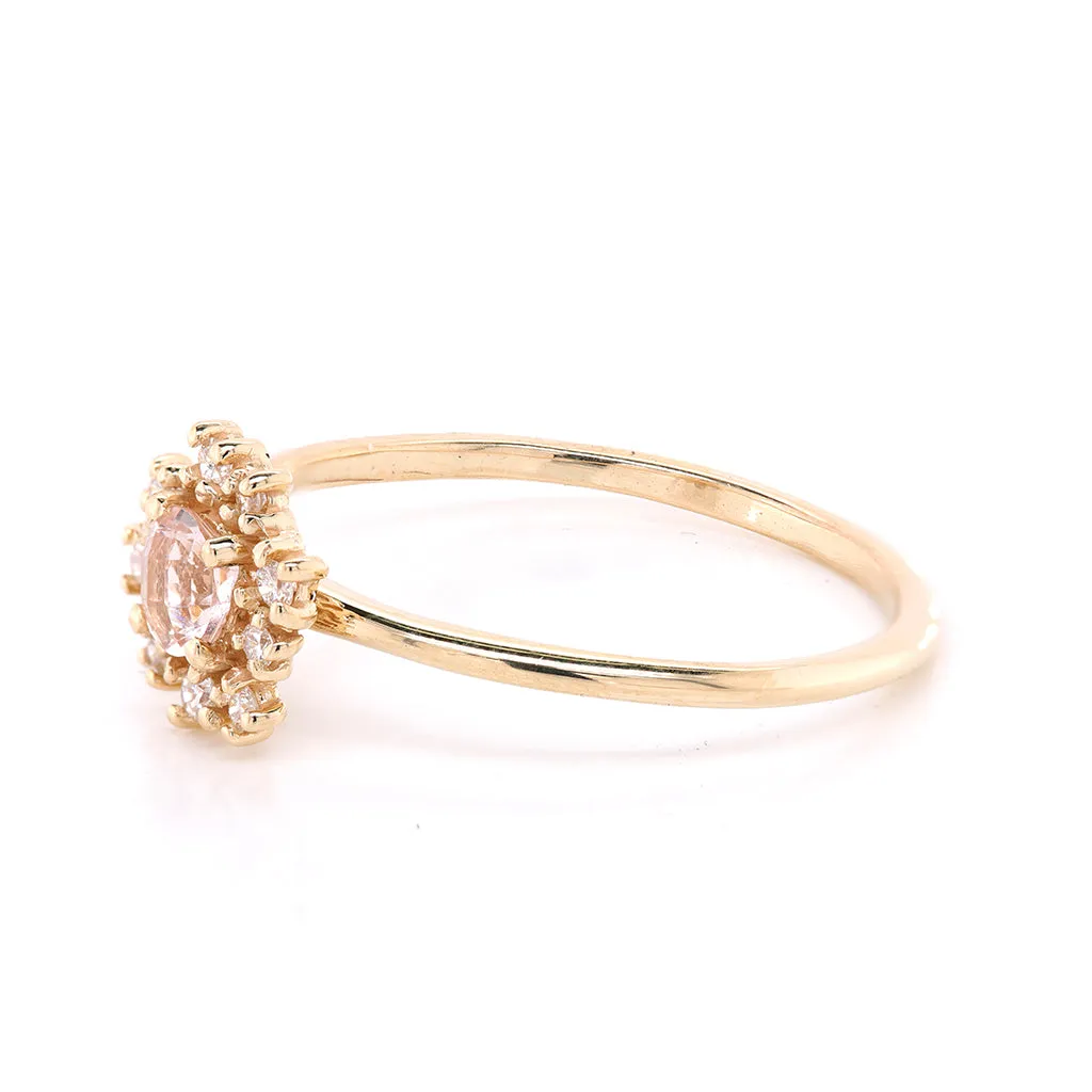 Florence II | morganite & diamonds