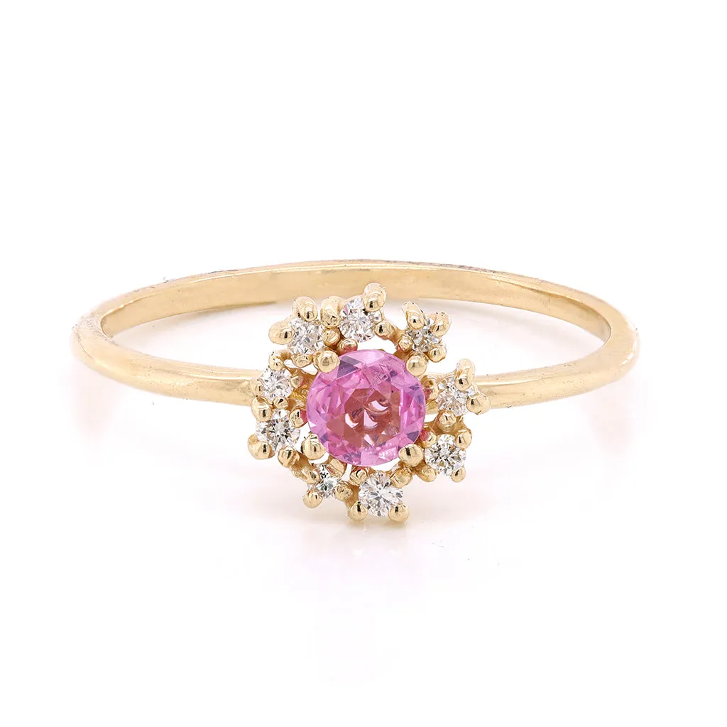 Florence II | pink sapphire & diamonds