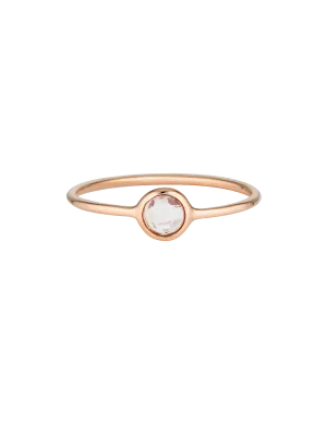 Georgini Eos Ring w/ White Topaz - Rose Gold