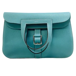 Hermes Blue Clemence Hazlan 31 GM