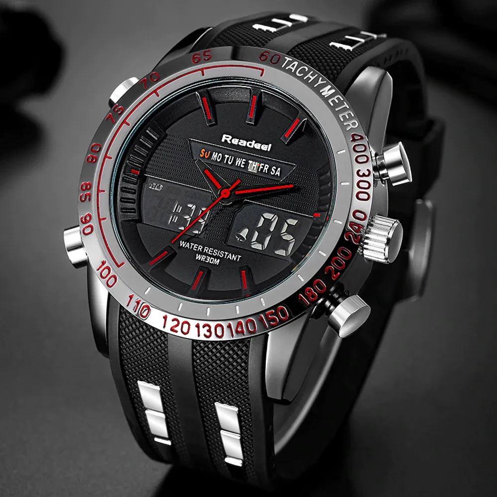 Luxury Men Waterproof LED Electronic Watch | Relogio Masculino