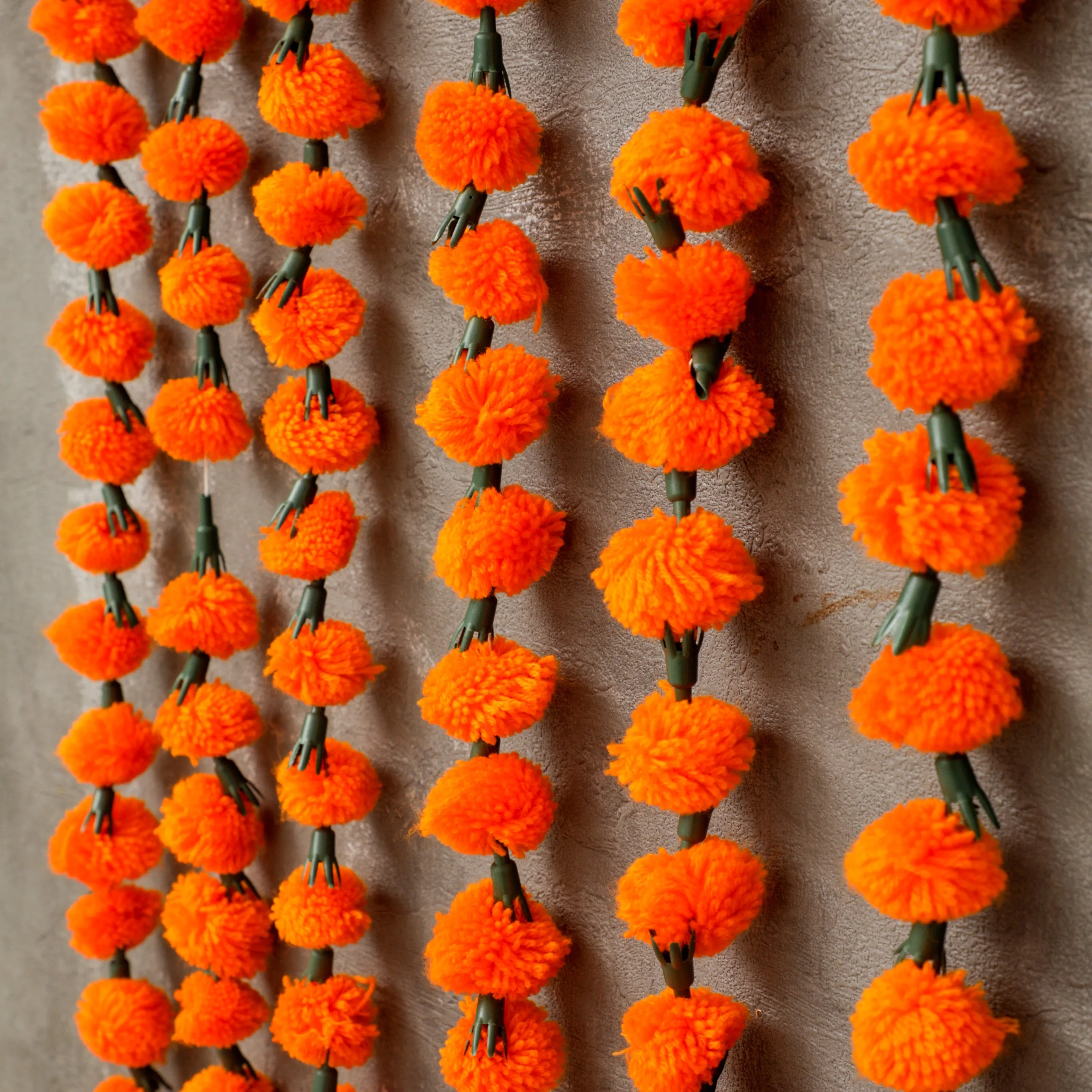 Orange Woolen Marigold Garland