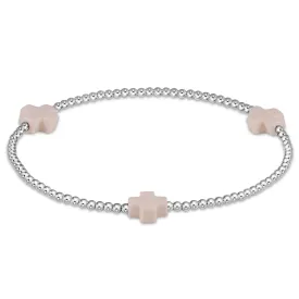 Signature Cross Sterling Pattern 2mm Bead Bracelet