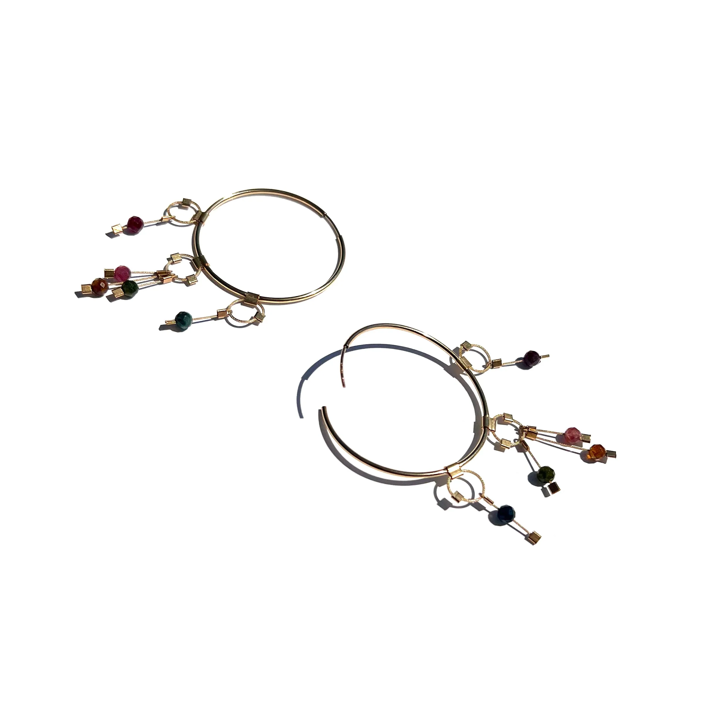 Tassel Panache Hoop Earring