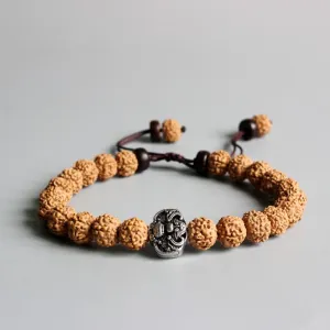 Tibetan Natural Rudraksha Seeds Lucky Bat Bracelet