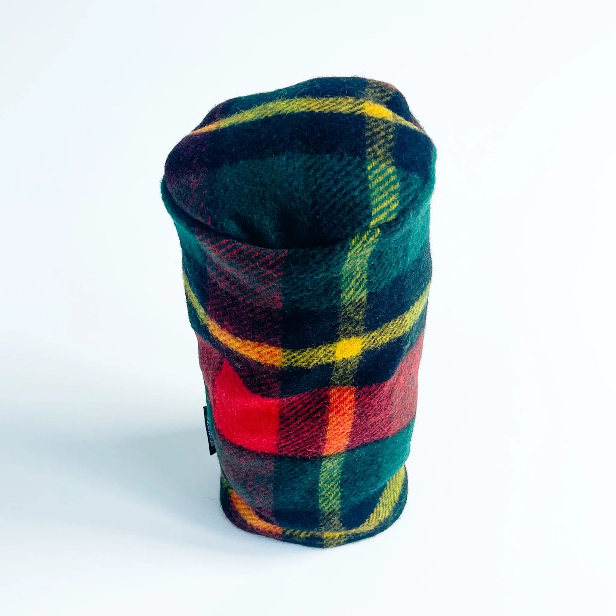 Wool Driver Headcover - Bright Red Green Yellow