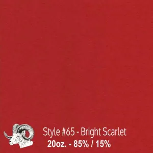 Wool Swatch - 65 - Bright Scarlet